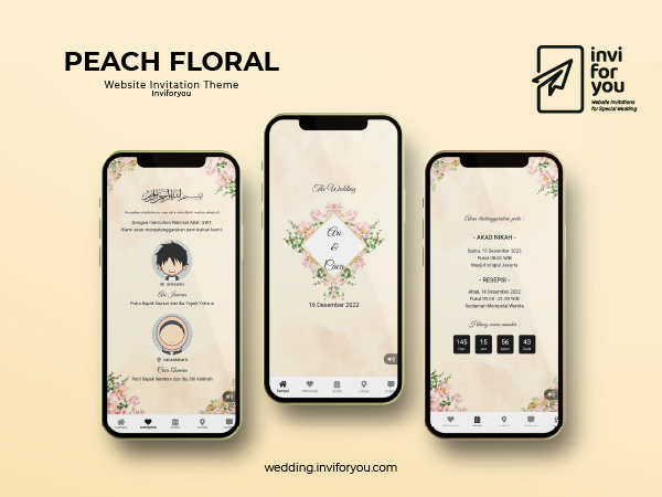 Web Promo : Tema Peach Floral P5