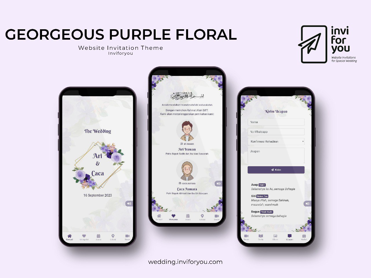 Gorgeous Purple Floral